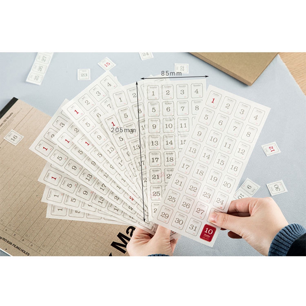 Set 12 Tấm Sticker Dán Trang Trí Sổ Tay