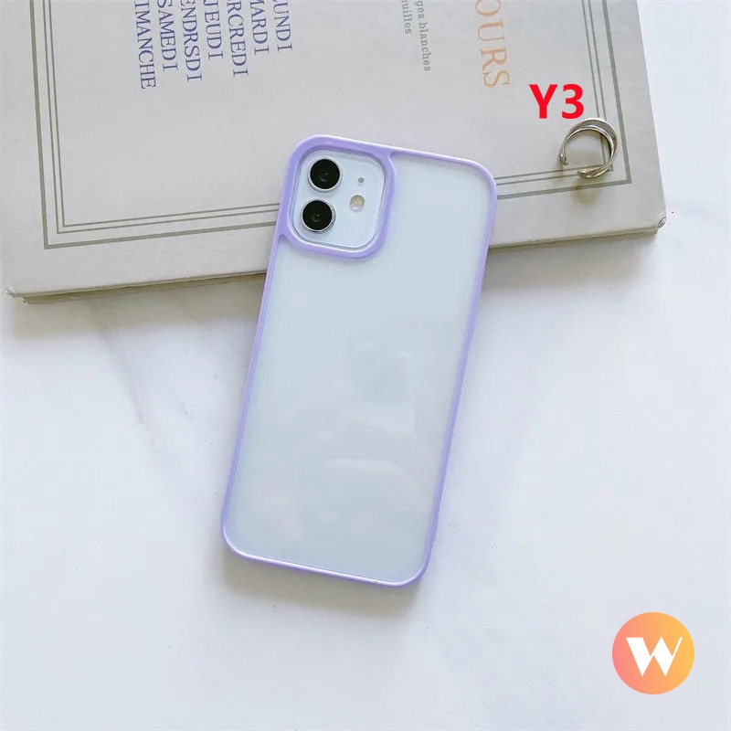 Ốp điện thoại dẻo viền màu chống sốc thích hợp cho iPhone X XR XS Max 7 8 Plus 11 Pro Max 6 6s Plus 13 12 Pro Max
