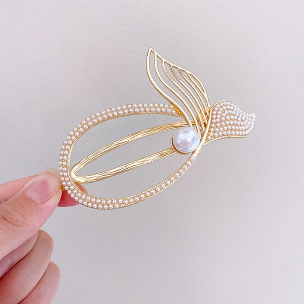 Kẹp Tóc Đuôi Cá Mập Đính Đá Lấp Lánh Thanh Lịch Giá Đỡ