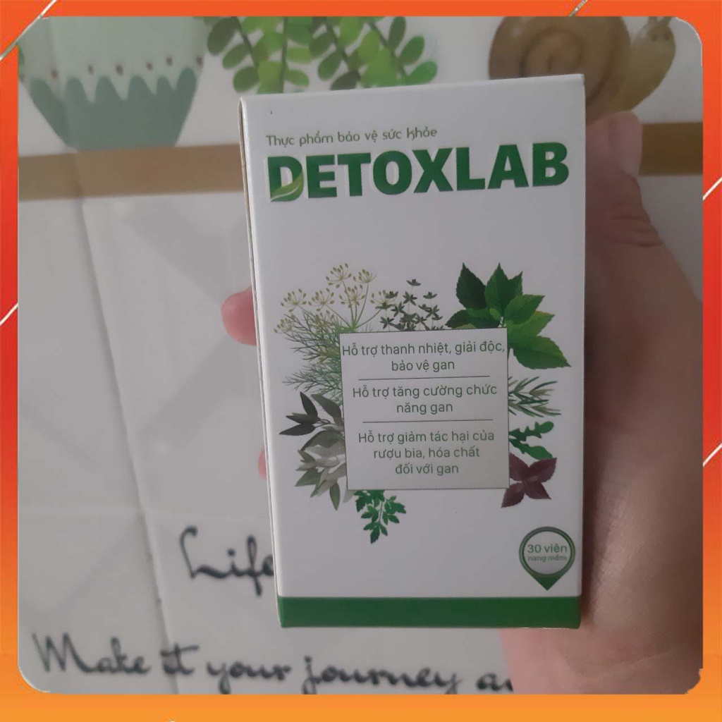 Viên Uống Ký Sinh Trùng DETOXLAB - Diệt Giun Sán Hỗ Trợ Mát Gan Tăng Cường Miễn Dịch Trợ Tiêu Hóa - CHÍNH HÃNG 30 VIÊN