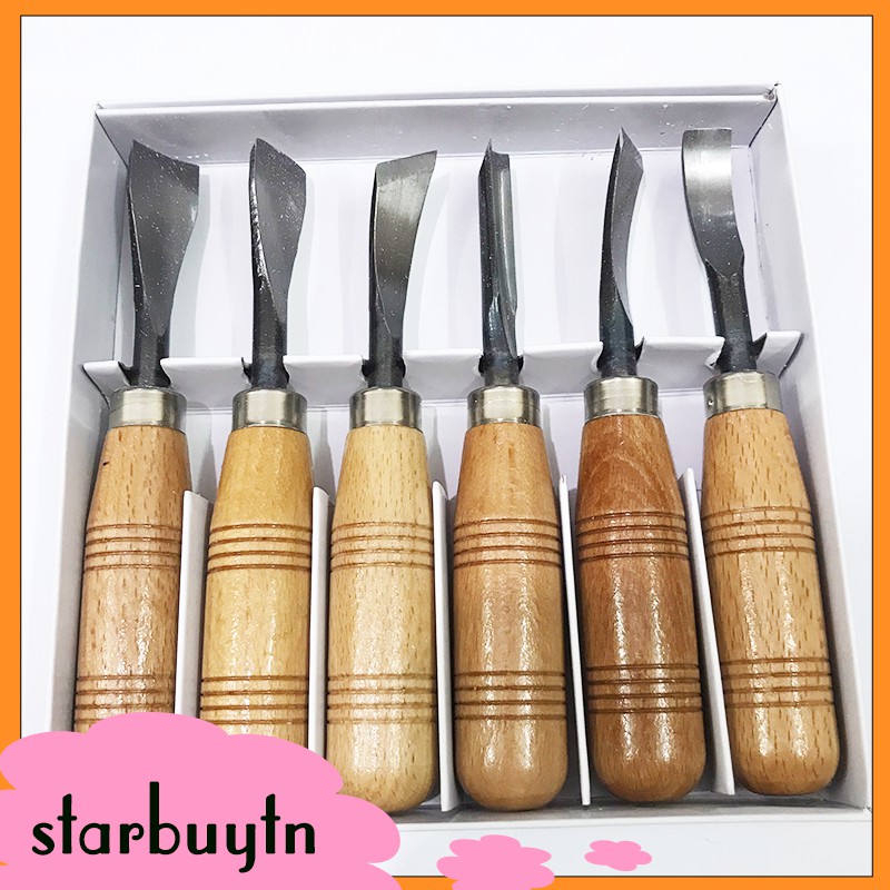 Bộ đục gỗ đục cây cảnh 6 chiếc cao cấp