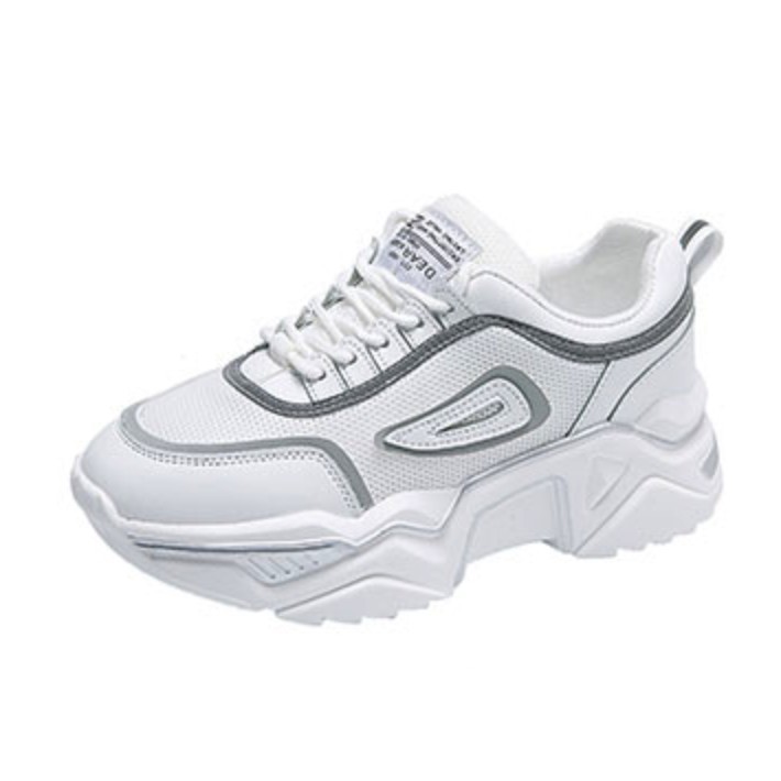 🌺Gìay Thể Thao Nữ B62/Giày Phản Quang /Giày Vải Đế 5cm/Giày nữ 2019