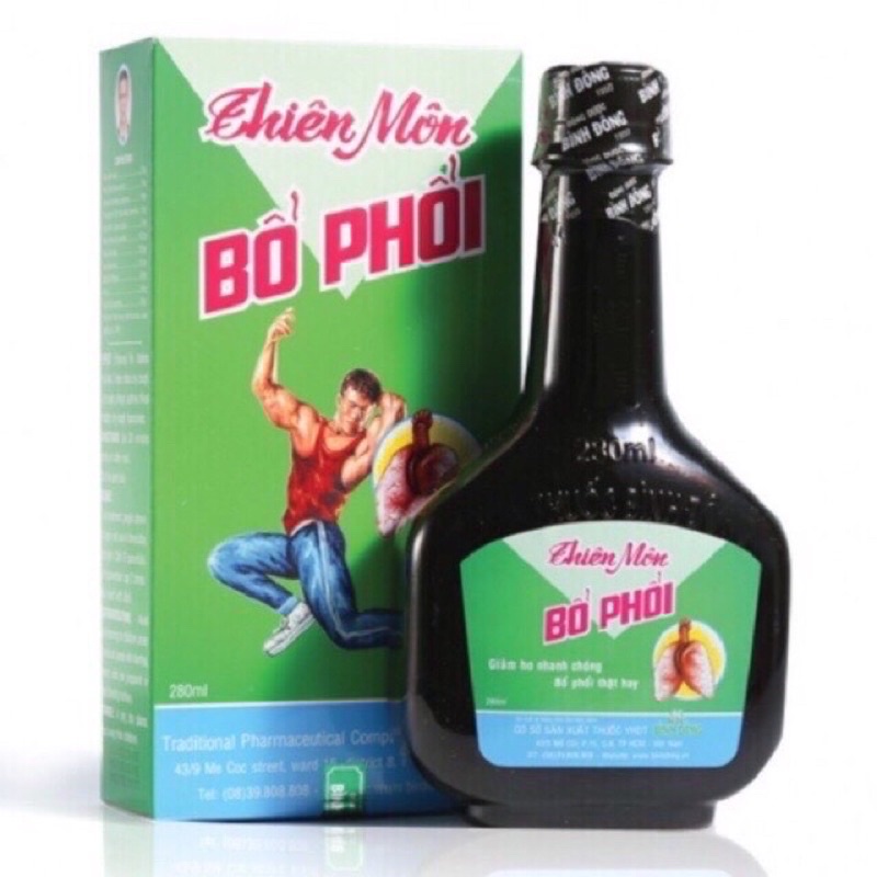 Siro ho thiên môn bổ phổi chai 280ml .