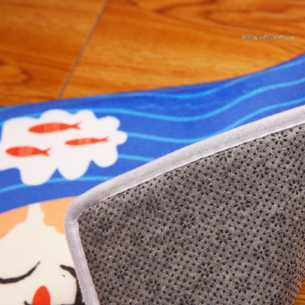 Thảm lót cửa chùi chân Chống Trượt Thấm Hút Nước Bằng Vải Flannel