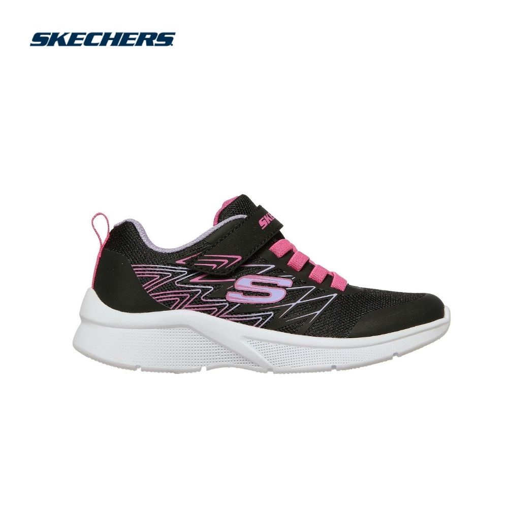 Giày sneaker bé gái Skechers Microspec - 302468L-BLK