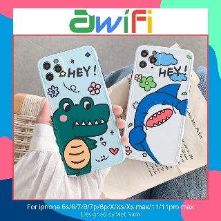 Ốp iphone- Ốp lưng imd new Cá sấu và cá mập cute 6s/6plus/6splus/7/8/7plus/8plus/x/xs/xsmax/11/11promax-Awifi Case