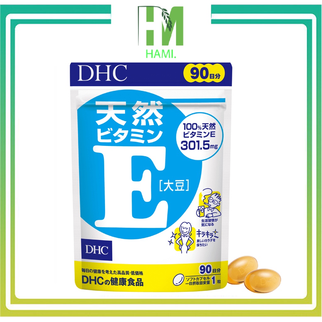 Viên uống bổ sung Vitamin E DHC Nhật Bản 30v/30 ngày và 90v/90 ngày