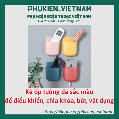 Kệ ốp tường để điều khiển, điện thoại và các vật dụng vô cùng tiện dụng