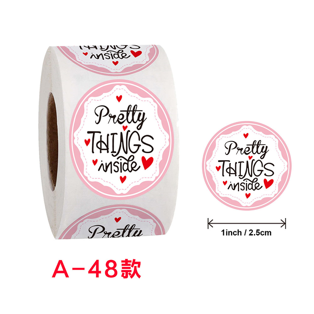 Nhãn Dán Trang Trí In Hoa Màu Hồng Cho Tiệc Cưới