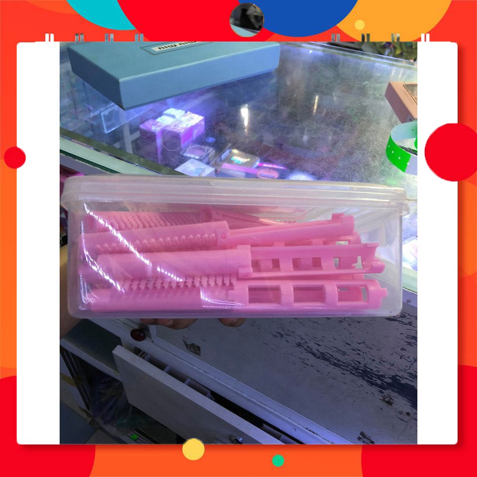(FREE SHIP) (CHÍNH HÃNG) Bộ Trục Nhựa Kẹp Uốn Phồng Chân Tóc 3D