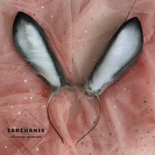 Tai thỏ xám cosplay hoá trang xinh xắn loại đẹp