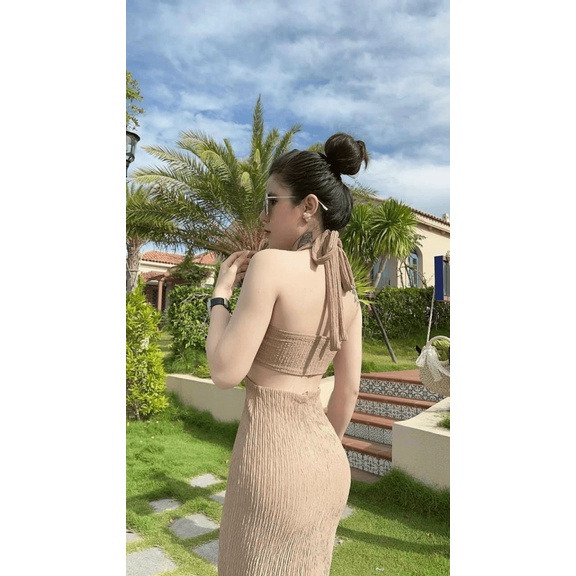 Đầm Body 2 Dây Yếm Hở Lưng Xốp Kim Cương Thích Hợp Mặc Đi Tiệc Đi Làm Đi Chơi Phù Hợp Với Mọi Phong Cách NEW UNISEX