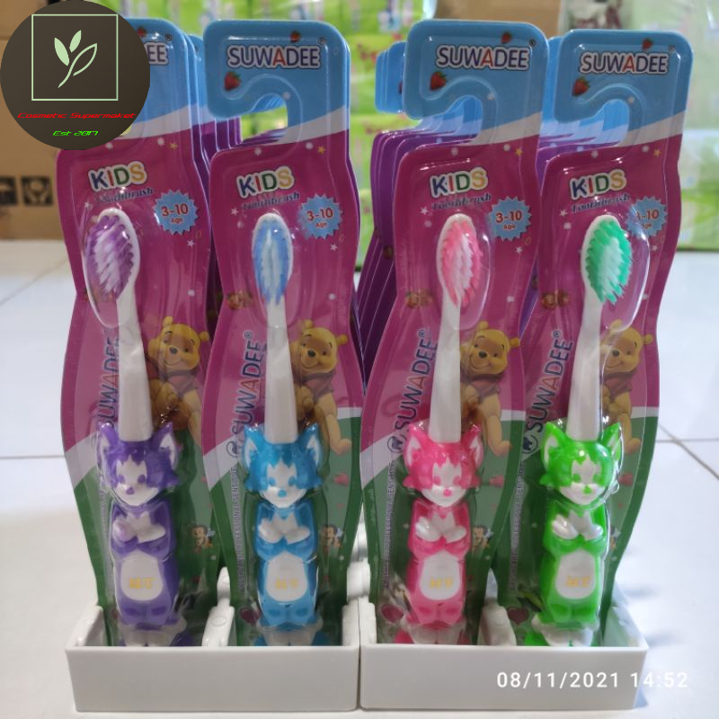 Hộp 24 Cây Bàn Chải Em Bé Suwadee nhiều màu.