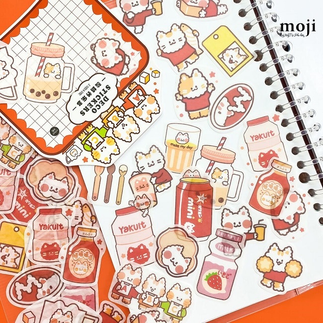 Sticker siêu đẹp, siêu cute dành để dán laptop, trang trí sổ tiện lợi, giao hàng ngẫu nhiên đảm bảo đẹp