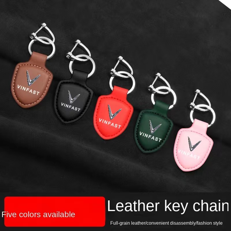 Móc Chìa Khóa Bằng Da Và Hợp Kim Cho Xe Vinfast vf8 VF9 VF E34 VF E34 VF5 VF7 LUX2.0