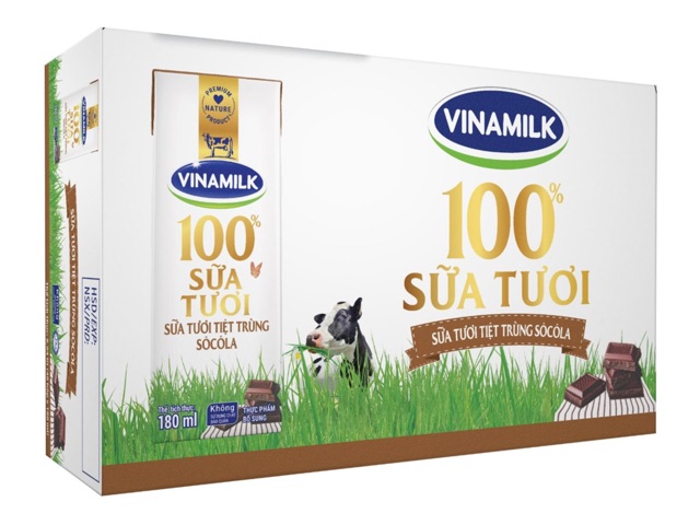 Thùng 48 hộp sữa tươi tiệt trùng Vinamilk 100% ( Mẫu Mới )