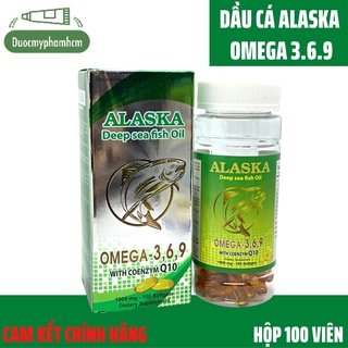Dầu Cá ALASKA OMEGA 3,6,9 Xanh- Hỗ trợ cải thiện trí lực , giảm nguy cơ xơ vữa động mạch do tác hại của oxy
