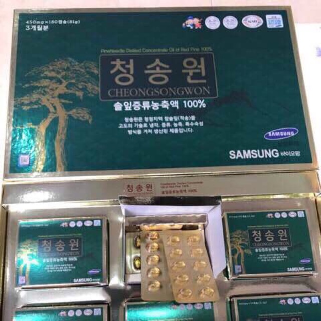 Tinh dầu thông samsung 180 viên hàn quốc