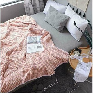Chăn Đũi Muji kẻ sọc nhỏ (3 màu)