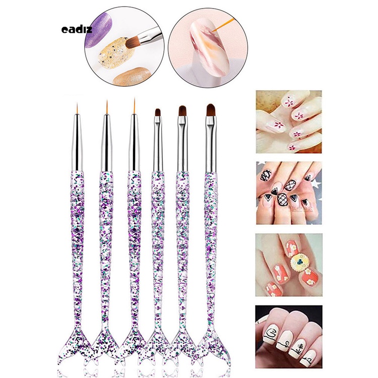 [Hàng mới về] Bộ cọ vẽ móng tay siêu mỏng cao cấp tiện dụng Cadi