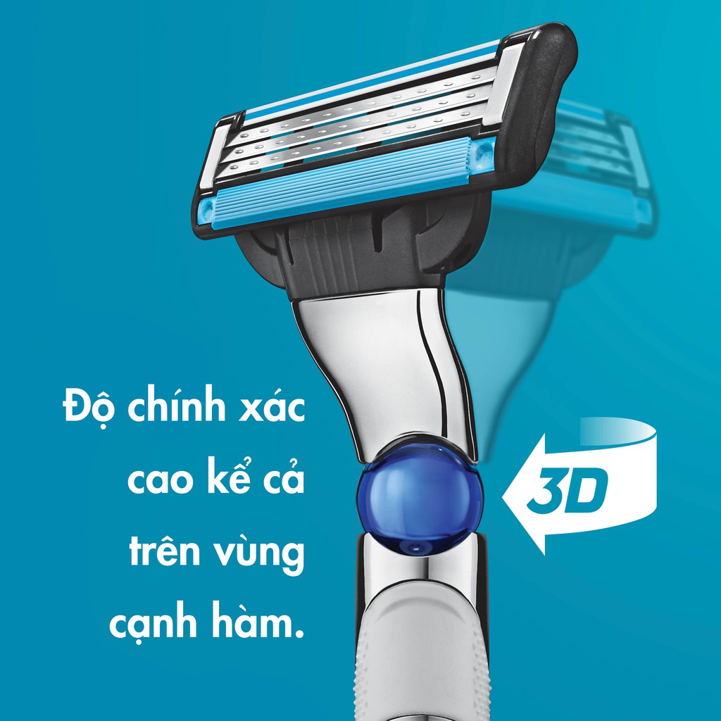 Lưỡi Gillette Mach 3 Turbo 2 Up Cao cấp (Mấu mới)