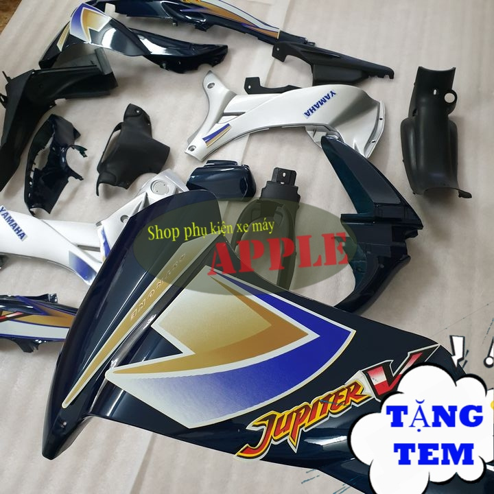 Dàn áo xe JUPITER V nhựa nguyên sinh ABS màu Xanh nhớt  Củ hậu xe Jupiter V -SPA-DG-JuV