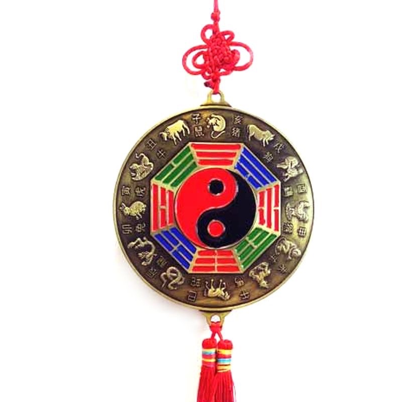 Gương đồng bát quái thập nhị địa chi rộng 10cm
