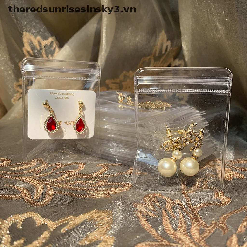 Set 20 Túi Nhựa Pvc Trong Suốt 26 Dây Đựng Trang Sức Tiện Dụng