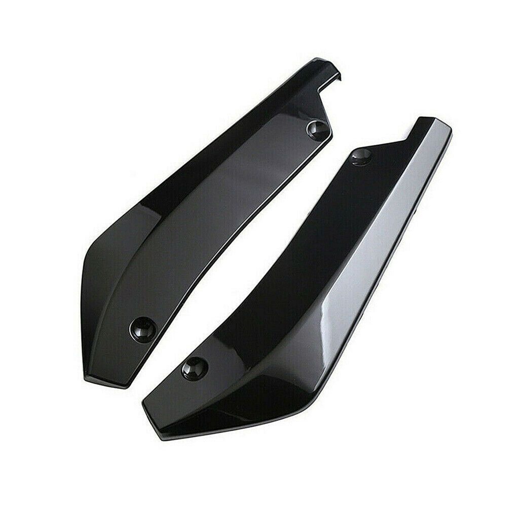 ⚡Hot Sale⚡Universal Car Rear Bumper Protector Lip Diffuser Spoiler Splitter Glossy Black-ISHOW