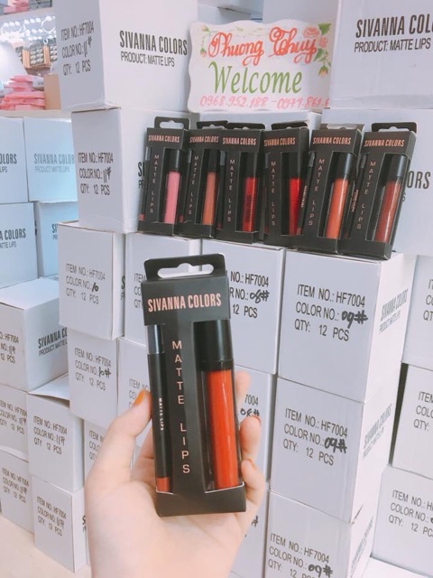 (HÀNG AUTH) Son Kem Lì Sivanna Colors Matte Lips | BigBuy360 - bigbuy360.vn