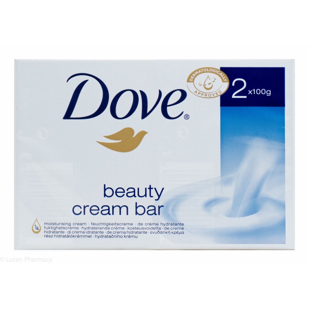 Sét 02 bánh xà phòng tắm DOVE beauty cream bar (2x100g) made in : GERMANY