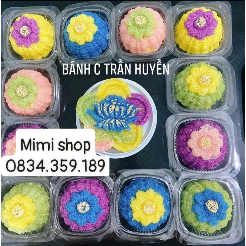 Khuôn xôi HOA CÚC nổi size đại 16cm nhựa cứng bền (kèm ảnh thật)