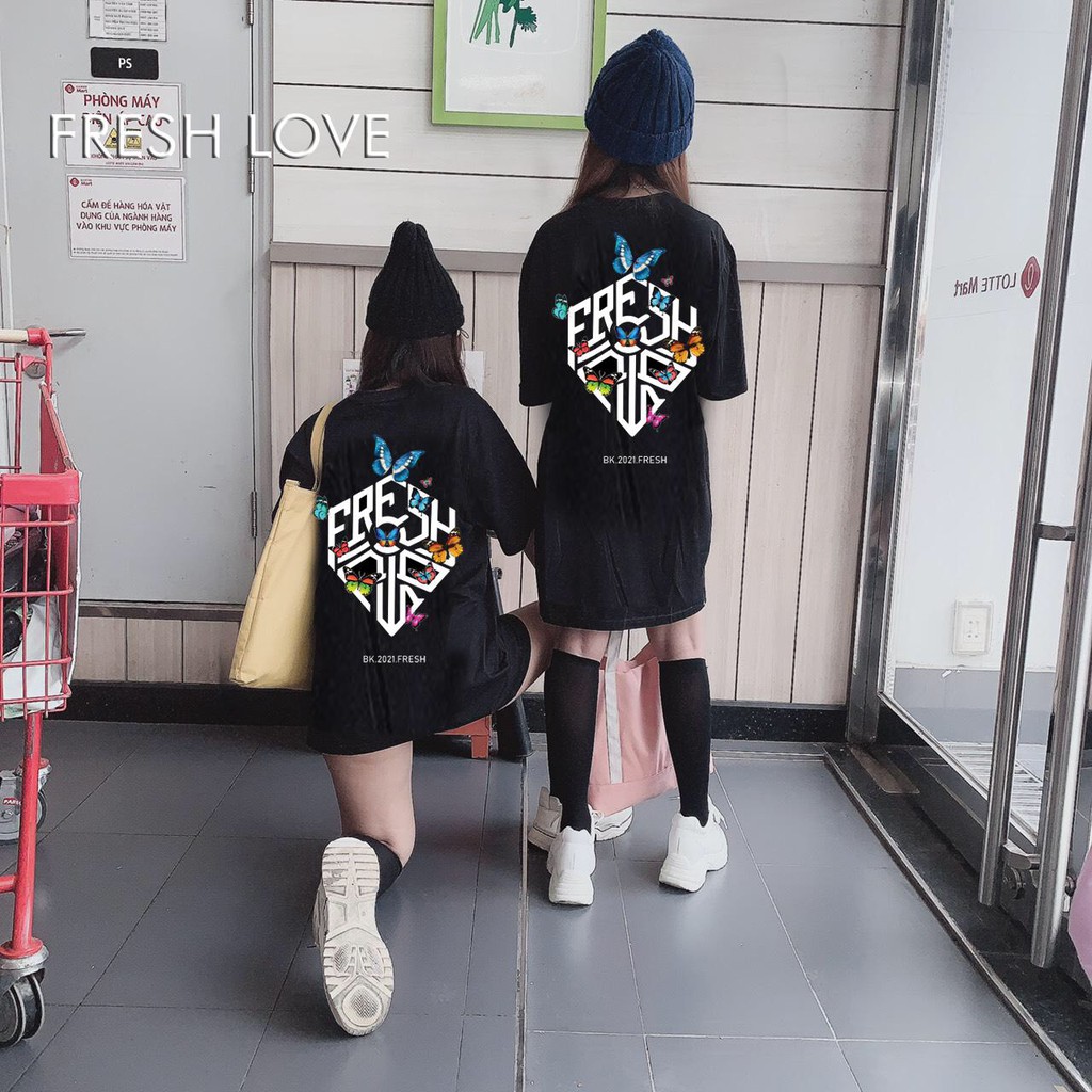 Áo Thun FRESH 2021 Form Rộng Nam Nữ TEEN Cực HOT_Zukabeo