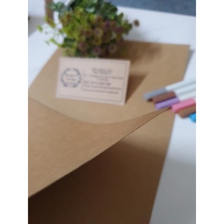 100 TỜ GIẤY KRAFT CHÂU ÂU A4 250 gsm (2 mặt nâu vàng)