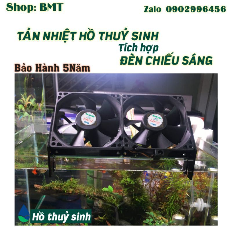 Quạt làm mát hồ thuỷ sinh tích hợp đèn LED quang hợp thuỷ sinh - Bảo Hành 5 Năm