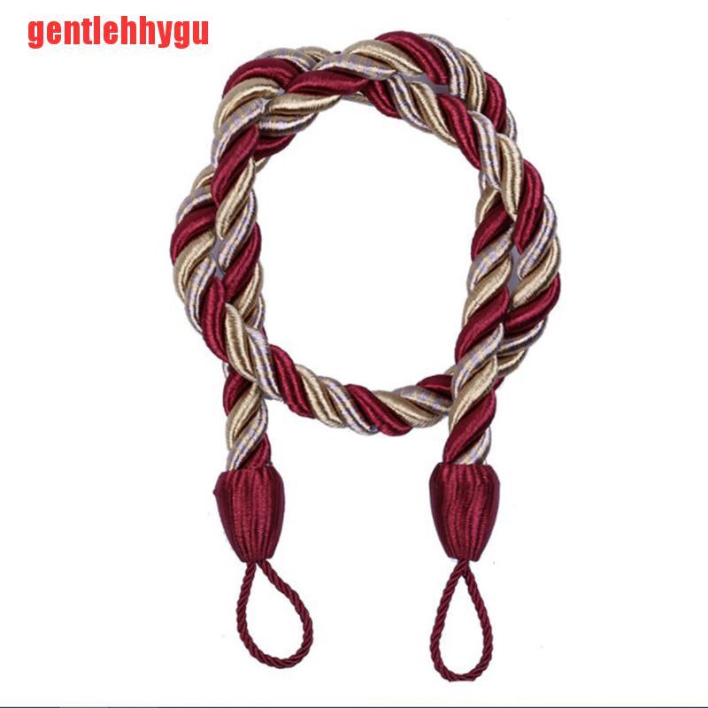 [gentlehhygu]2pcs Curtain Tiebacks Window Drapery Ropes Holdbacks Home Curtain Holder