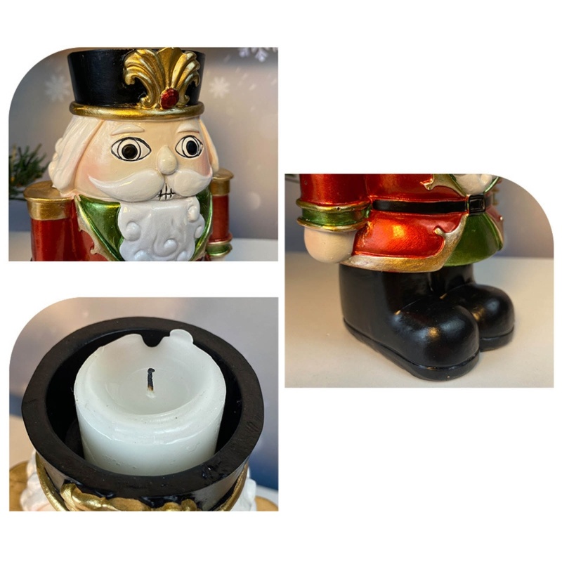 Giá Đỡ Nến Bằng Nhựa Resin Họa Tiết Giáng Sinh Sáng Tạo Trang Trí Phòng Ăn / Nông Trại