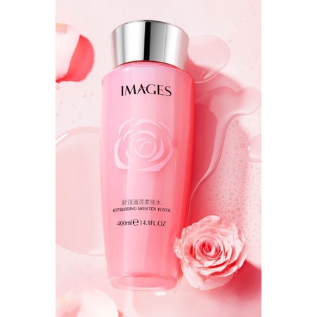 Toner Chiết xuất Hoa Hồng Refreshing Moisten Dưỡng Trắng Da - Nước hoa hồng Images