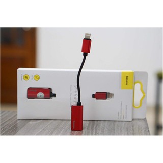 Jack chuyển đổi iPhone Vừa sạc vừa nghe có hỗ trợ Mic chia 2 cổng Lightning Baseus L37