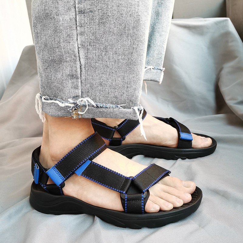 Giày Sandal Đi Biển Yozoh Màu Xanh Dương/Vàng/Đỏ Kích Thước 39-46 Dành Cho Nam