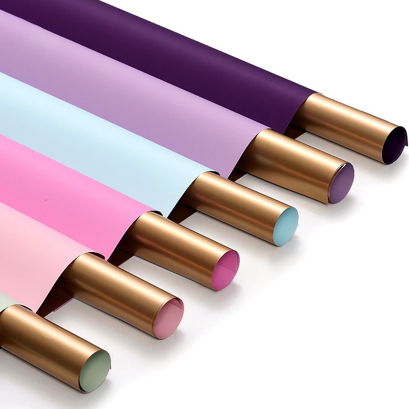 1/5 Giấy Gói Hoa 2 Màu Dày Dặn Chống Thấm Nước Phong Cách Hàn Quốc