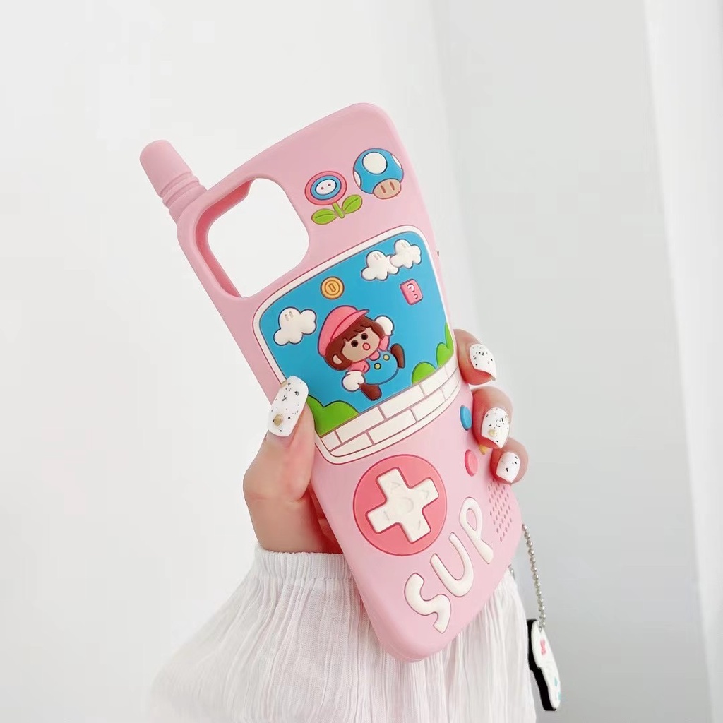 Ốp Điện Thoại Silicon Mềm Hình Máy Chơi game cellular 3D Cho Iphone 14promax 14 13 pro max 12 pro max 11 pro max x xr xs max 6 6s 7 8 plus