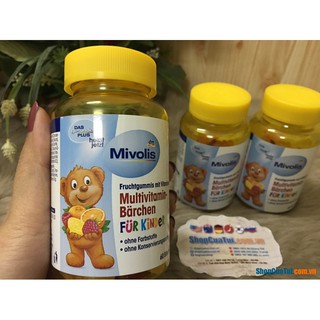 Kẹo gấu Multivitamin mivolis cho bé từ 4 tuổi 120gr