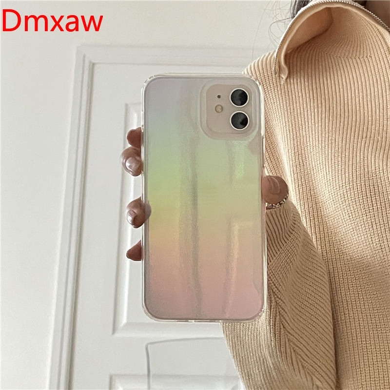 Ốp Điện Thoại laser gradient Cầu Vồng Cho iPhone 12 Pro Max 11 Pro Max XS Max X XR 11 7 8 Plus SE 2020 Thời Trang