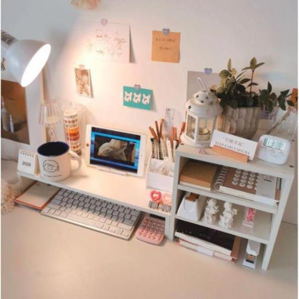 [Freeship] Combo Kệ Máy Tính Và Kệ Sách 3 Tầng, Chất Gỗ Mdf Hiện Đại Nhất 2022, Dễ Dàng Lắp Ráp