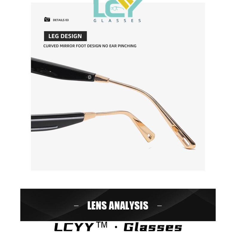 LCYY New Europe and America Large Frame Wind Glass Sunglasses Half frame Connecting Lens Sunglasses Women's Fashion Safety Glasses/8670