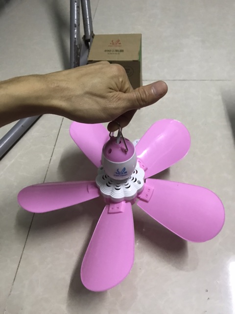 Quạt trần MINI 5 cánh, quạt treo màn, treo mùng đuổi muỗi, quạt cho em bé, siêu êm tiết kiệm điện
