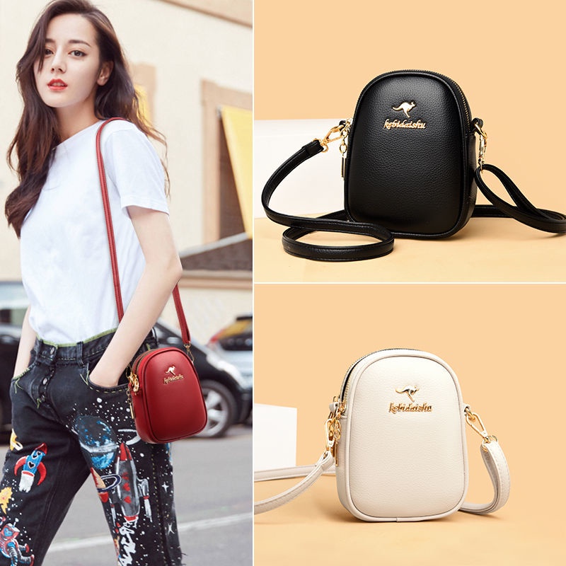 Túi Đeo Chéo Da Bò Mini Thời Trang Cho Nữ Dễ Phối Đồ