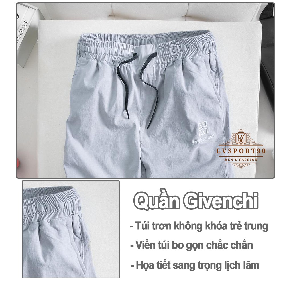 Quần ngố nam 💎SALE💎 quần short sooc Givenchi chất liệu phải cotton sần cao cấp mặc nhà chạy bộ phong cách Hàn Quốc | BigBuy360 - bigbuy360.vn