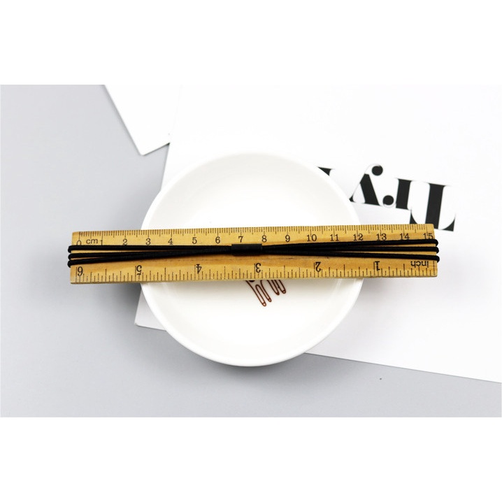 10 Dây cột tóc, chun buộc tóc 3 sợi siêu bền phong cách đơn giản cho bạn nữ và bé gái, freeship extra CT001